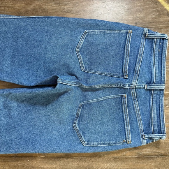 Madewell Stove Pipe Curvy Size 28 high rise 90s tapered ankle blue MOM jeans - Picture 11 of 12